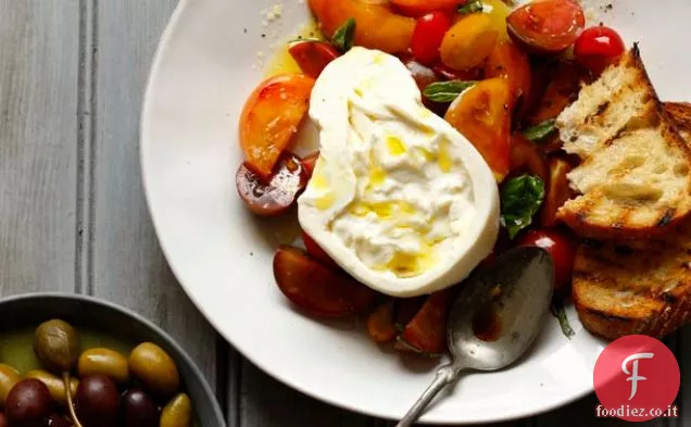 Burrata con Cimelio di Pomodoro della Casa del Formaggio ' Di Bruno Bros.