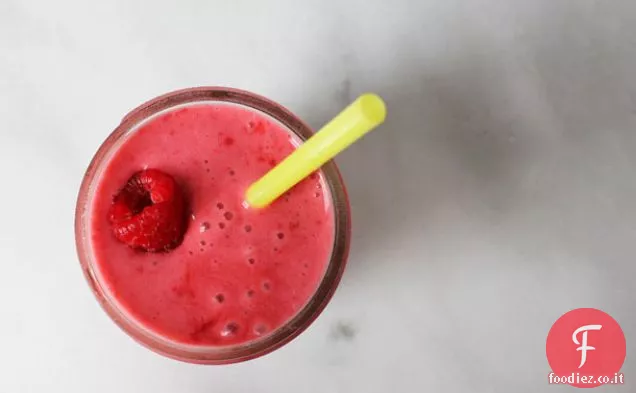 Frullato di lamponi, zenzero e cocco