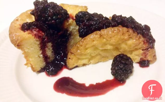 Cakelets al Cioccolato Bianco con Mora Cabernet Gastrique