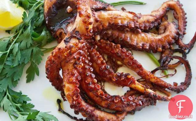 Polpo alla griglia all'italiana
