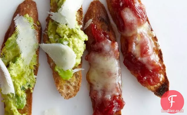 Crostini Con Fontina e Marmellata di Pomodoro da ' Le Gloriose Verdure d'Italia
