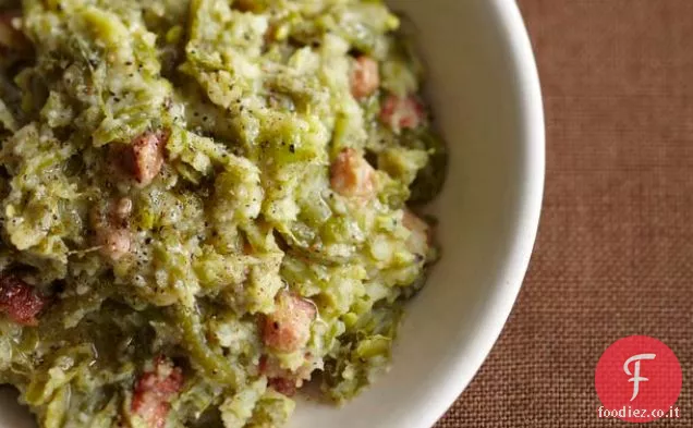 Fracassato Fagiolini e Patate con Pancetta da ' Le gloriose Verdure d'Italia