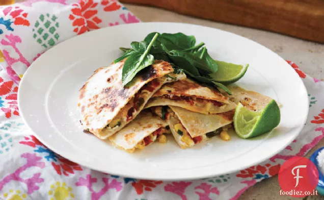 Quesadillas di mais e formaggio di capra