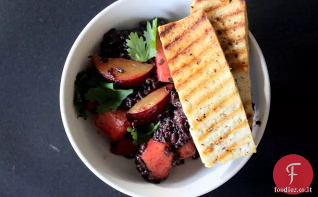 Make - Ahead Cocco Riso proibito con Tofu e frutta estiva