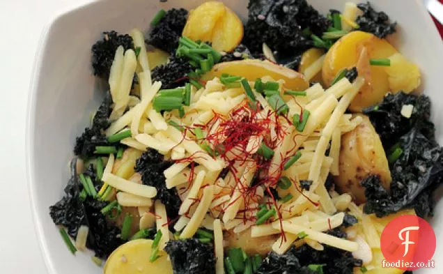 Cavoli, Cheddar, patate novelle e zafferano