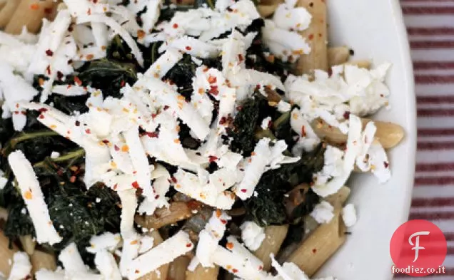 Penne Integrali di Cavolo nero e Ricotta Salata