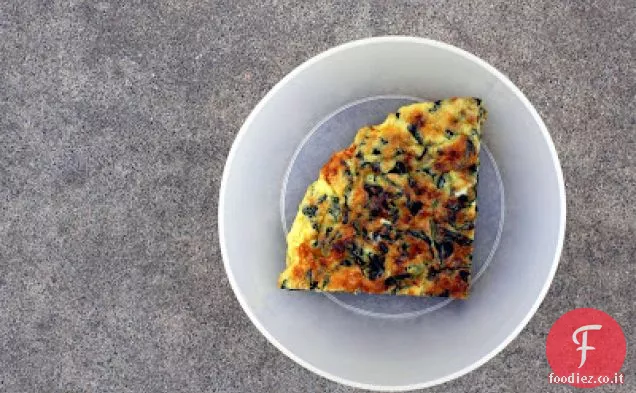 Frittata di cavolo nero e Cheddar