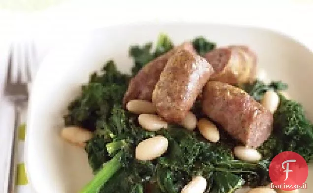 Salsicce con Cavolo nero e Fagioli bianchi