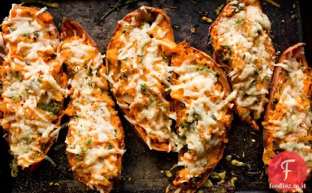 Patate dolci al forno due volte