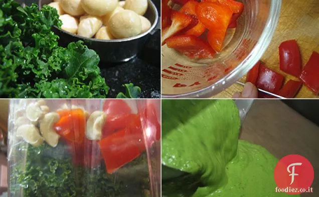 Cracker di cavolo burroso crudo