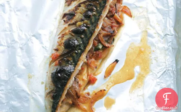 Sgombro ripieno alla griglia