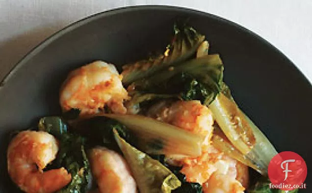 Gamberetti e Romaine Saltate in padella
