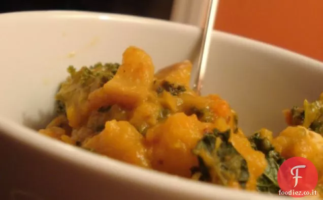 Zuppa di zucca e cavolo nero