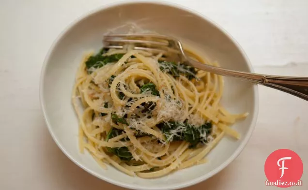 Linguine Con Pangrattato e Cavolo Nero