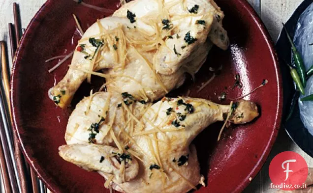 Pollo al vapore con salsa speciale di Xiao Fan