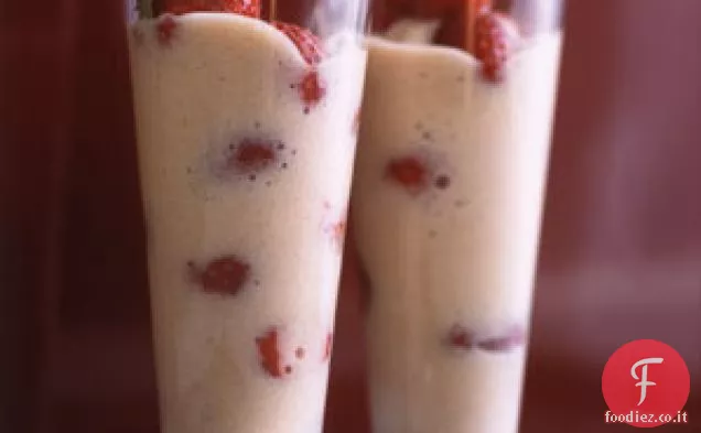 Rabarbaro Sabayon con Fragole