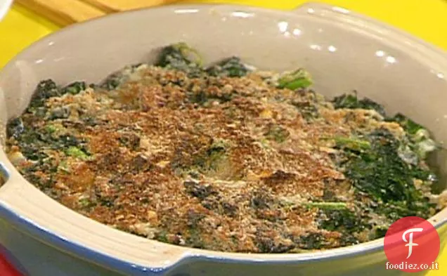 Gratin di cavolo nero con Pancetta