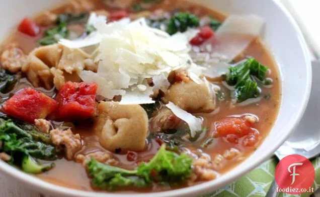 Zuppa di Tortellini di fagioli bianchi