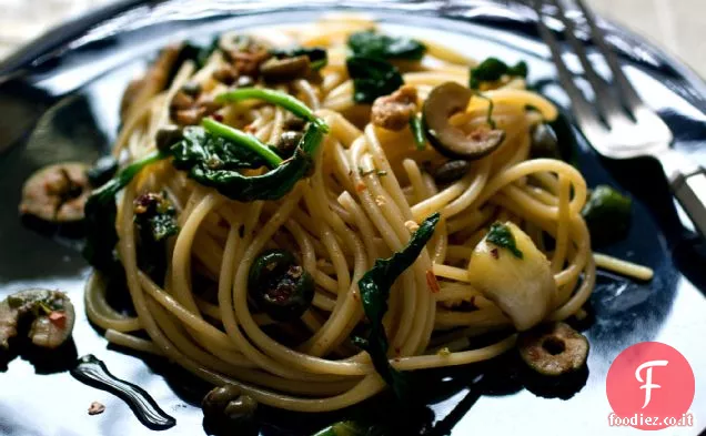 Pasta Con Puttanesca Verde