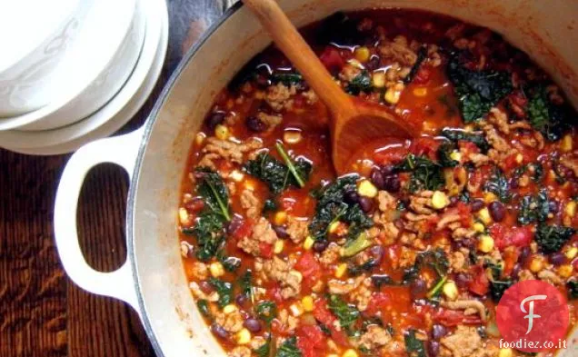 Chili di tacchino facile con cavolo