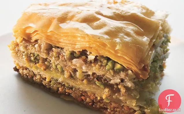 Baklava di noci e pistacchi