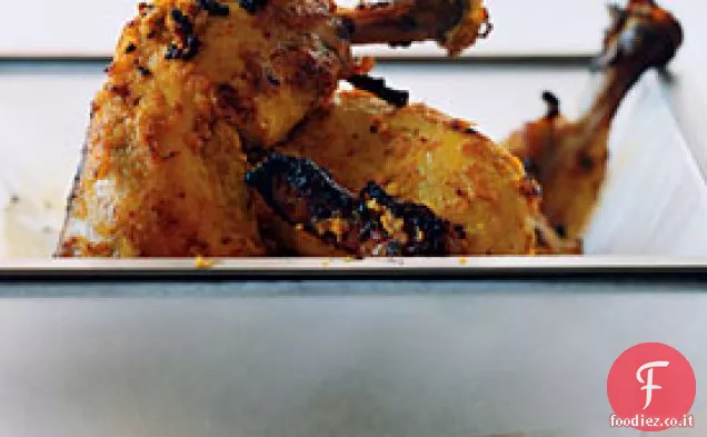 Pollo al burro condito indiano alla griglia