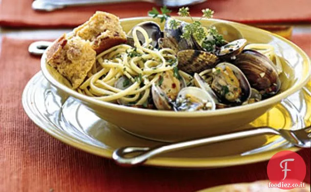 Vongole al vapore con Pasta