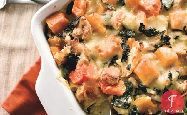 Budino di zucca e pane cheddar