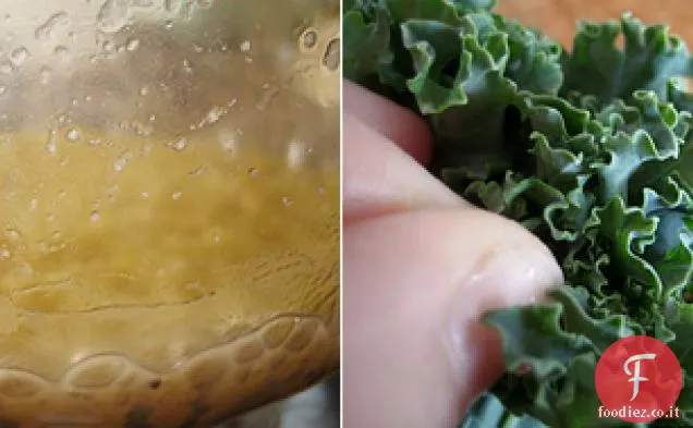 Insalata cremosa di miglio e cavolo