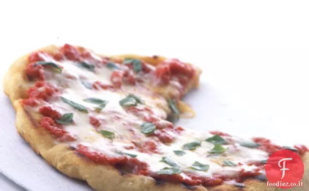 Pizza Margherita alla griglia