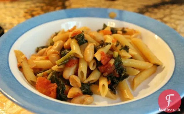 Cena stasera: Pasta di cavolo nero e fagioli bianchi