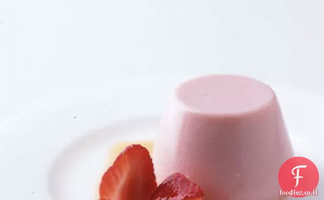 Panna Cotta alla Fragola con Composta di fragole