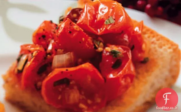 Pomodoro Ciliegino Arrosto e Pane alle erbe fresche