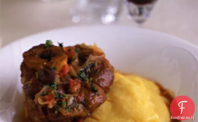 Osso Buco con Pomodori, Olive e Gremolata