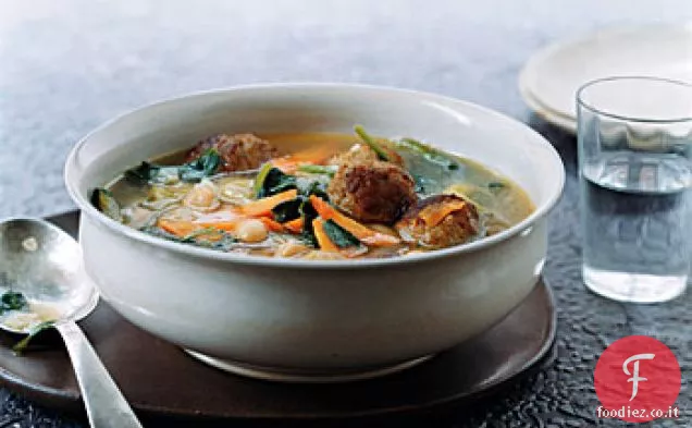 Zuppa di polpette Italiano Rapido