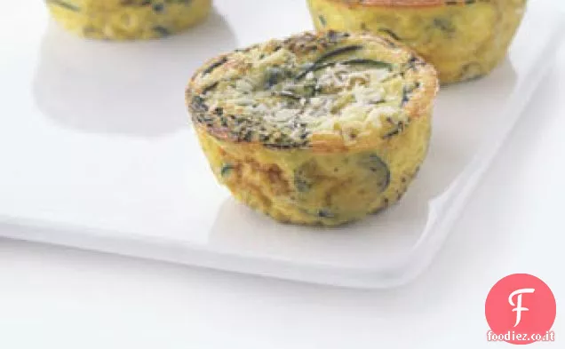Frittate di Zucchine individuali con Pecorino ed Erba Cipollina
