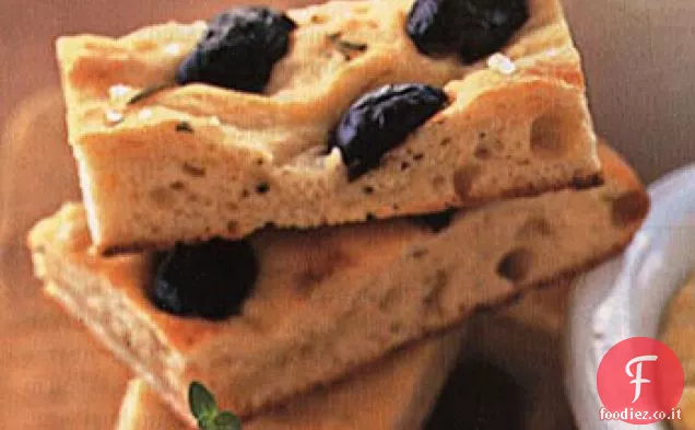 Focaccia al Rosmarino con Olive