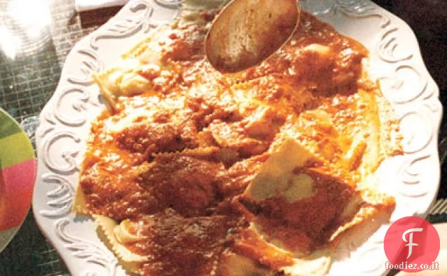 Ravioli al Formaggio con Salsa di Pomodoro fresco