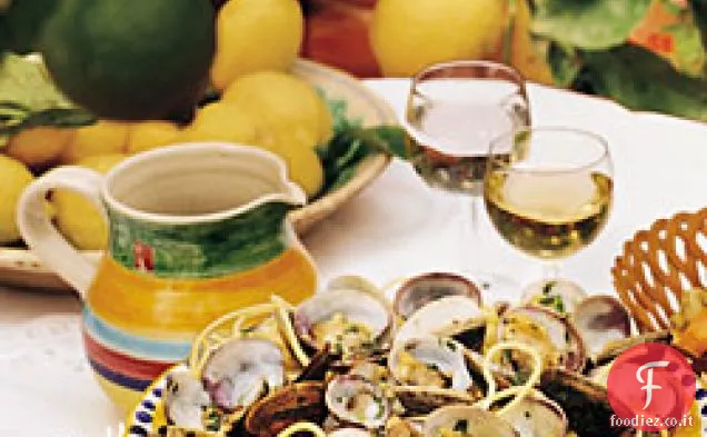 Spaghetti con Vongole fresche, Prezzemolo e Limone