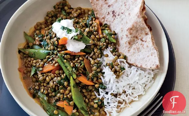 Curry di lenticchie verdi