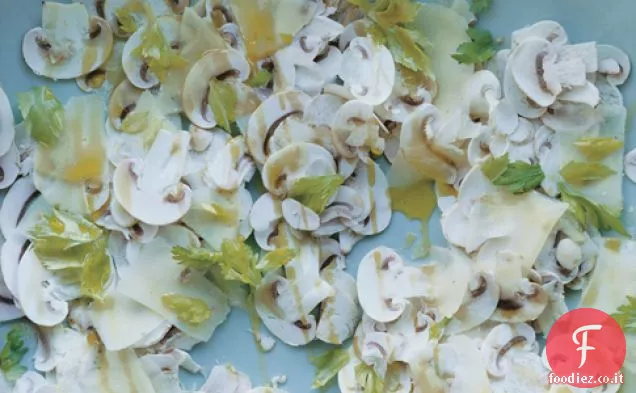 Carpaccio di Funghi con Pecorino Toscano