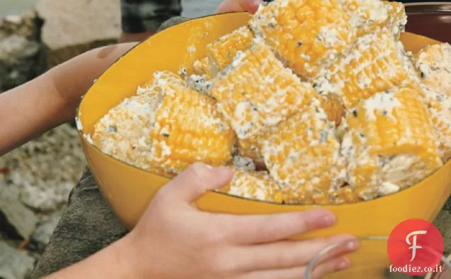 Pannocchia di mais con burro di menta-Feta