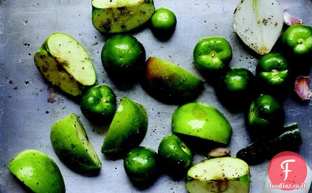 Salsa di Mele arrosto e Tomatillo