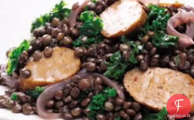Cavolo, salsiccia e lenticchie padella Cena