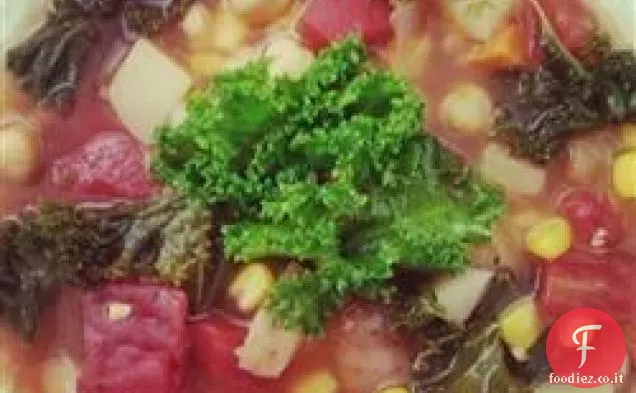 Zuppa di cavolo vegetariano
