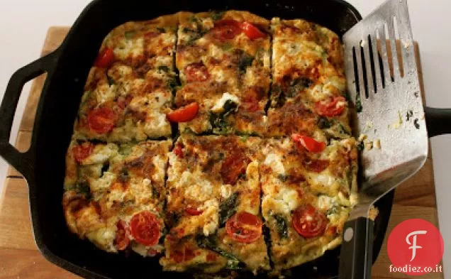 Frittata Vegetariana con Formaggio Feta