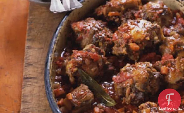 Oxtails in stile spagnolo brasato con Chorizo