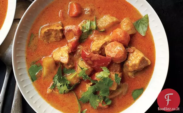 Pollo al curry tailandese