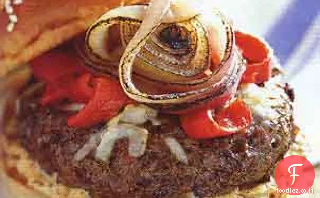 Hamburger di manzo e Andouille con Formaggio Asiago