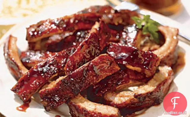 Costolette di zucchero di canna e Bourbon